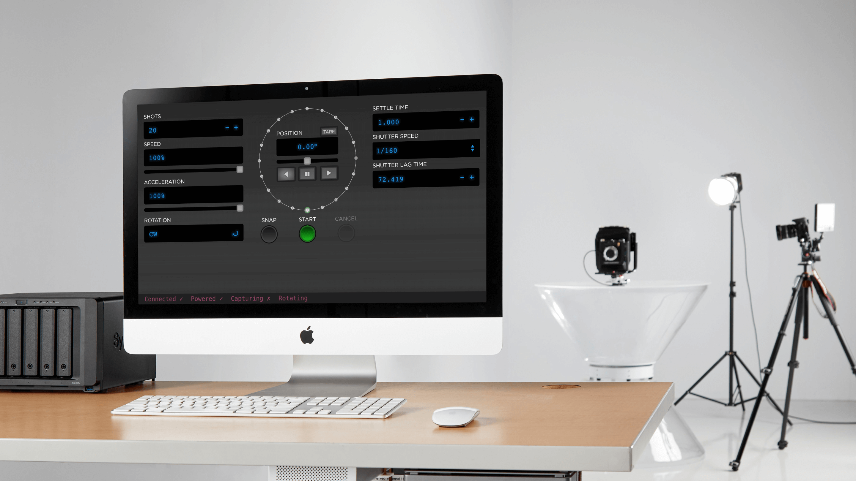 SpinShot Control Software UI