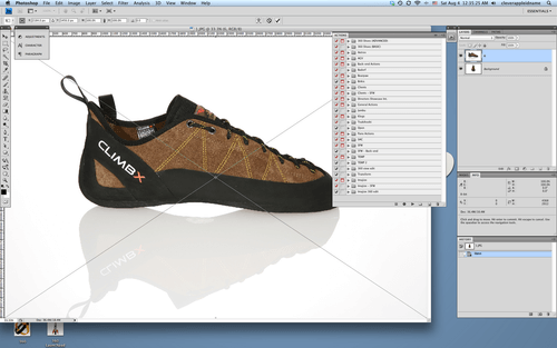 90 degree image of shoe after ‘place’